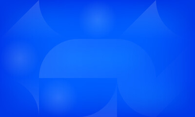 Abstract geometric background - blue with white transparent shapes