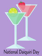 National Daiquiri Day, Idea for poster, banner, flyer, postcard or menu design