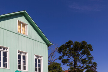 Architectural details of some typical residences in southern Brazil, Bento Gonçalves, RS, Brazil