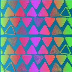 Fototapeta premium Pop triangle pattern gradient illustration