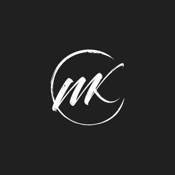 letter MK logo icon initials ...