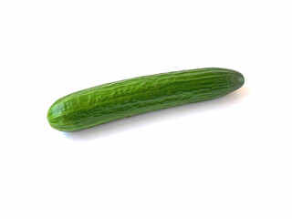 cucumber isolated on white background, clipping path, full depth of field