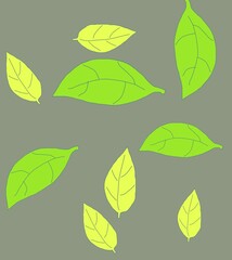 pattern with leaves