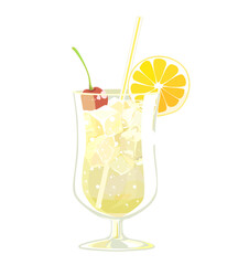 レモンスカッシュのイラスト