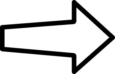 black isolated vector icon. Arrow. Vector arrow