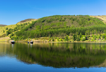 Fototapeta na wymiar Loch Lochy with reflection. Scotland