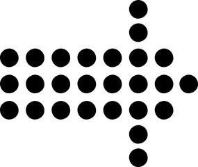 black isolated vector icon. Arrow. Vector arrow