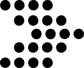 black isolated vector icon. Arrow. Vector arrow