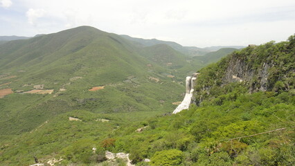 petrified waterfall in oxaca