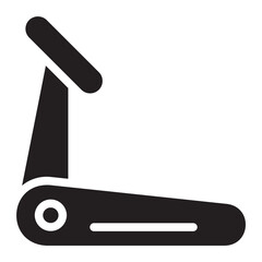 treadmill glyph icon