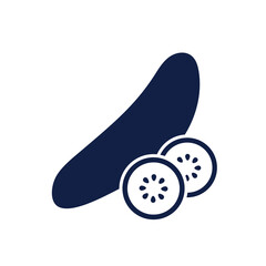 cucumber glyph vegetable