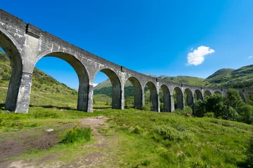 Fototapete Glenfinnan-Viadukt Glenfinnan Railway Viaduct in Scotland 