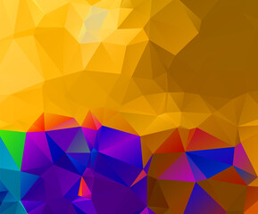 Fototapeta premium Abstract Geometric backgrounds yellow Color and dark blue