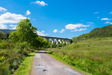 Glenfinnan Railway Viaduct in Scotland 