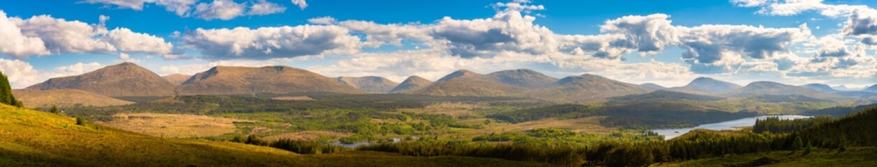 Obraz na płótnie Canvas Glen Garry viewpoint panorama in Scotland