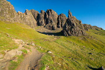 Old Man of Storr rock formation at Isle of Skye, Scotland