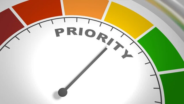 Scale meter with high priority rate measurement. 3D render