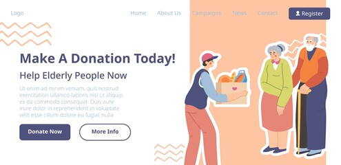 Make donation today, help elderly people fund