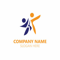 People success logo image design business template vector