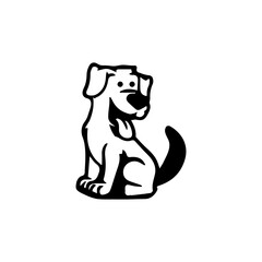 Dog animal logo template  design 