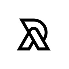 Letter AR RA creative monogram logo template