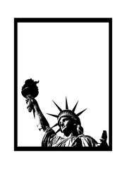 Statue of Liberty design for tshirt hoodie vector EPS and JPG