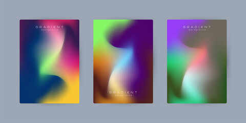 GROUPs of Abstract Creative concept vector multicolored blurred design. For Web and Mobile Applications, art illustration templates, business infographic and social media vector and illustration