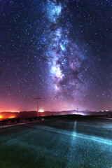 milky way on the road