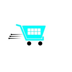 shopping cart picnic vector drawing
