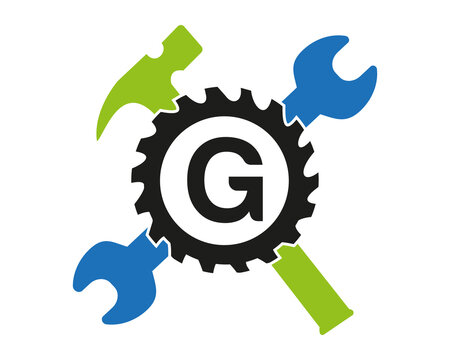 G Gear logo vector full color template Icon