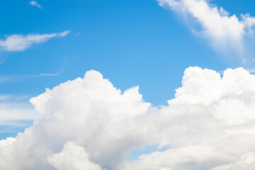 Beautiful Blue Sky With White Cloud Natural background view