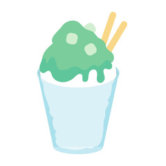 メロン味のフラッペ