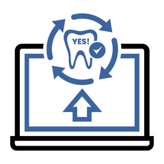 Dental exam, dental health, teeth examination, protection icon