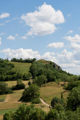 Fototapeta na wymiar Landscape of the Rodenstein in the german area called Walberla