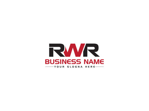 Colorful RWR Logo Icon, Creative RW r w r Logo image Vector Art With Premium Three Letter Unique Design For Business or Brand