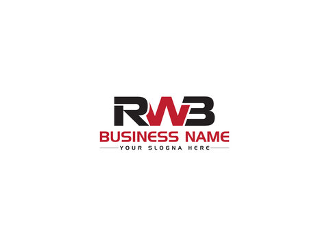 Colorful RWB Logo Icon, Creative RW r w b Logo image Vector Art With Premium Three Letter Unique Design For Business or Brand