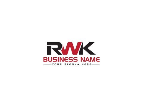 Colorful RWK Logo Icon, Creative RW r w k Logo image Vector Art With Premium Three Letter Unique Design For Business or Brand