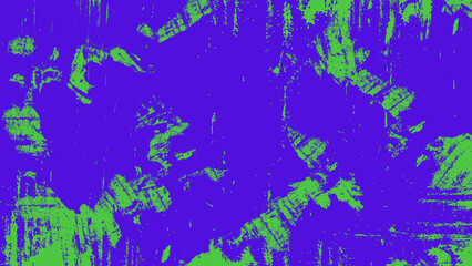 Abstract Purple Chaos Grunge Texture In Green Background