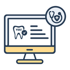 Dental, dentist, screening, tooth icon