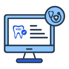 Dental, dentist, screening, tooth icon