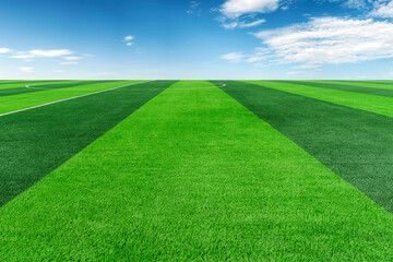Soccer football field artificial turf