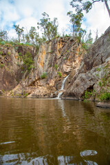 Natural Australian bush landscape in Queensland, Australia. Taken at Crows Nest Falls.