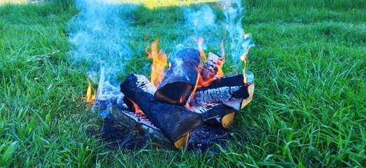 fire in the grass