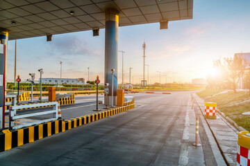 China outdoor viaduct concrete road.