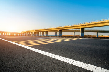 Naklejka premium China outdoor viaduct concrete road.