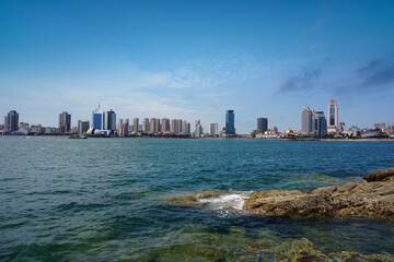 Fototapeta premium China Qingdao city architectural landscape