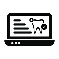 Dentistry, dentures, false teeth icon