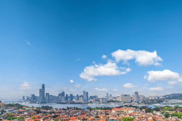 Obraz premium China Xiamen city architectural landscape