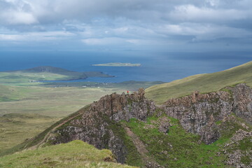 Fototapeta na wymiar The Quiraing on the Isle of Skye