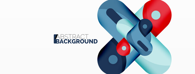 Creative geometric wallpaper. Trendy minimal abstract background. Techno business template for wallpaper, banner, background or landing